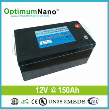 Deep Cycle 12V 150ah LiFePO4 Solar Battery